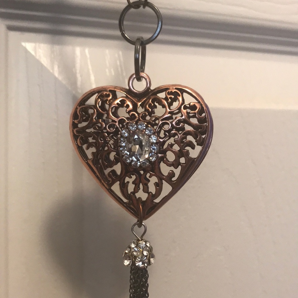 Mixed Metal Heart Necklace